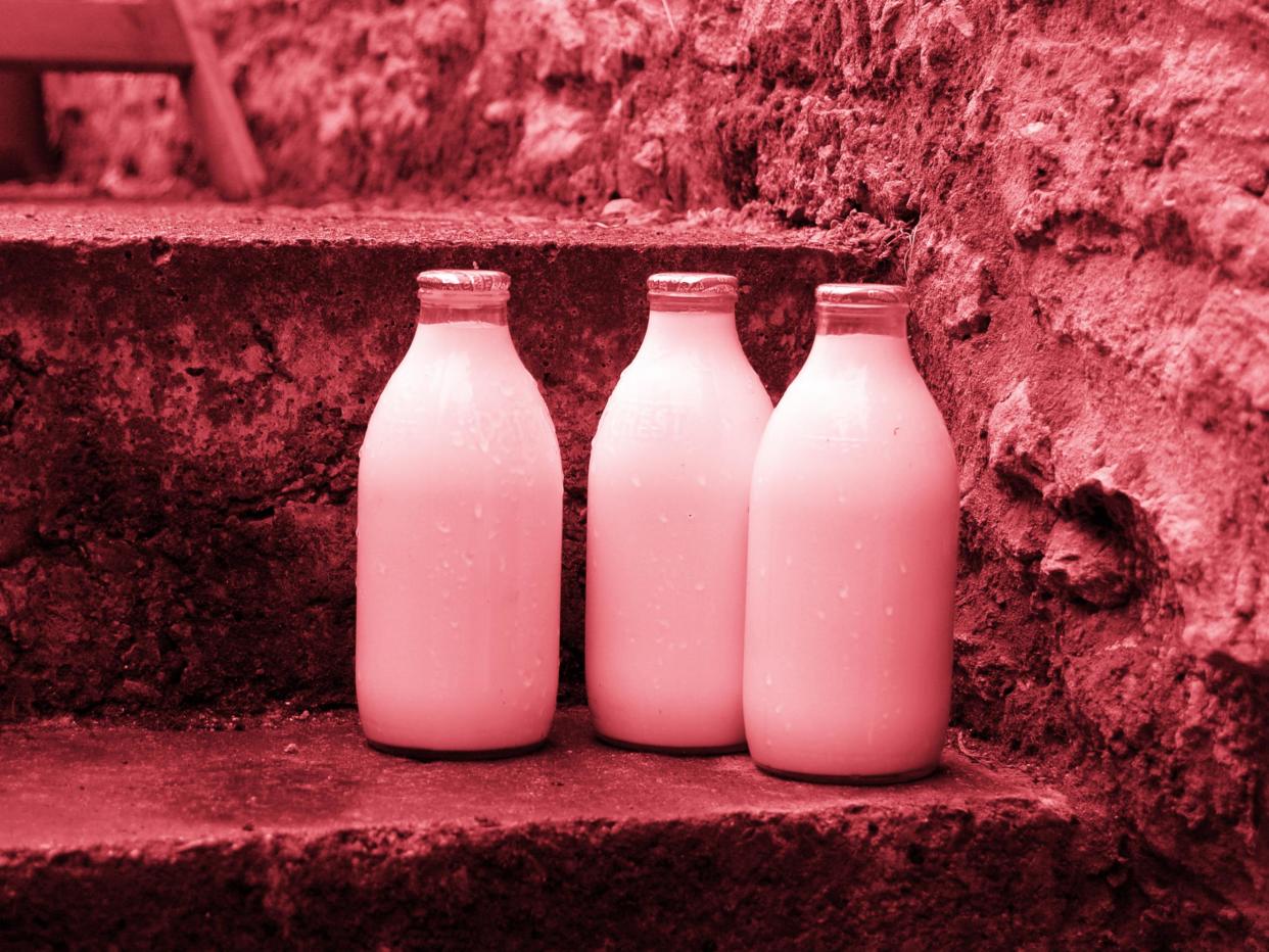 A rise in anti-plastic sentiment among the UK population has been suggested as the reason for a supposed uptick in milk deliveries: Getty