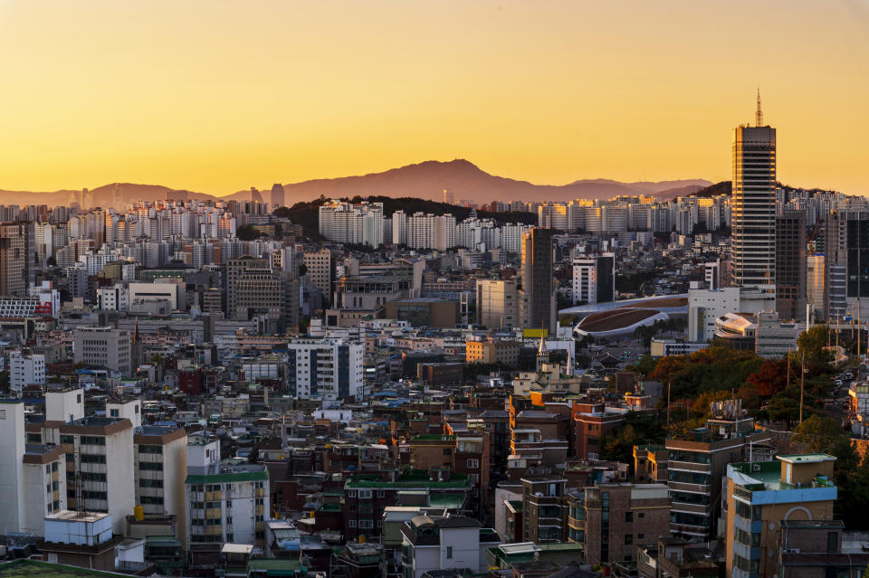 A view of the Seoul cityscape