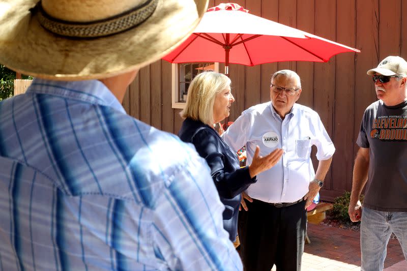 Former Sheriff Joe Arpaio campaigns in Wickenburg