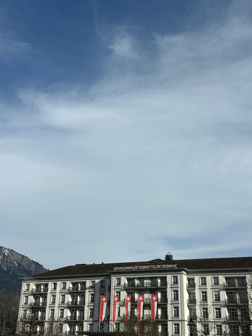 A front view of the Grand Resort Bad Ragaz.