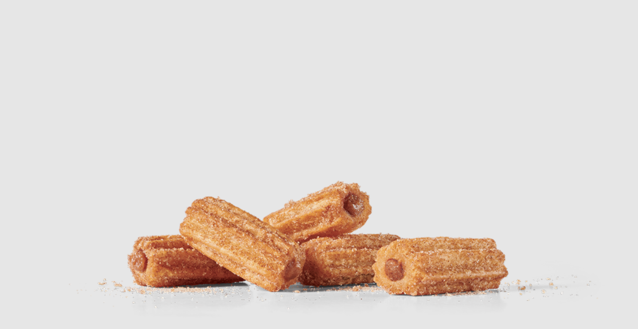 an order of 5 jack in the box mini churros