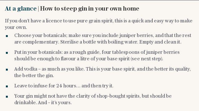 At a glance | How to steep gin in your own home