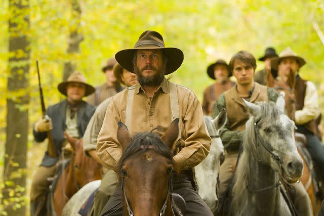 <p>Think Factory Media/Kobal/Shutterstock </p> Bill Paxton in 'Hatfields and The McCoys'.