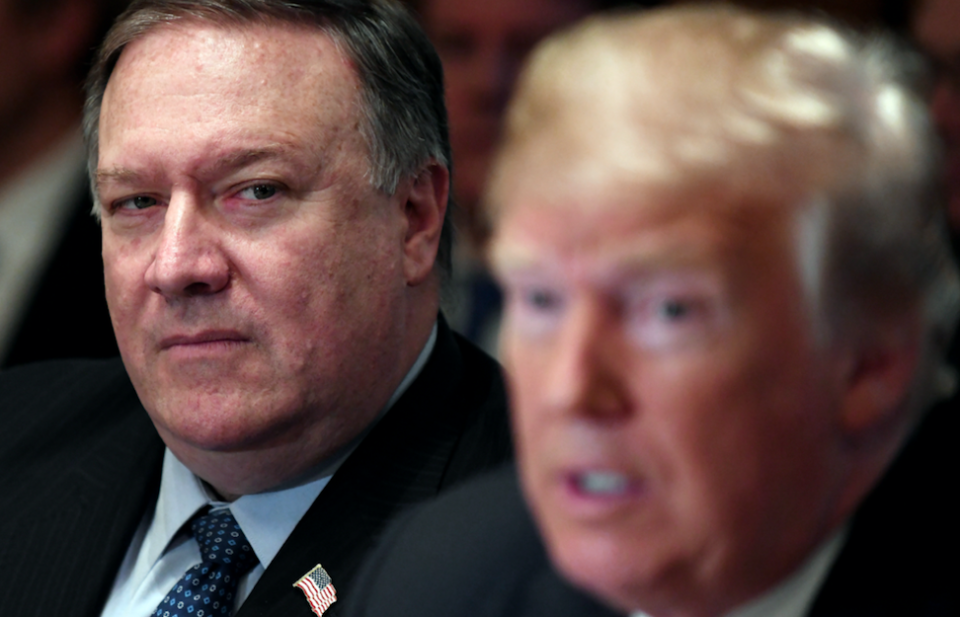 <em>Secretary of state Mike Pompeo (left) and Donald Trump are urging patience over North Korea’s demands from the United States (Rex)</em>