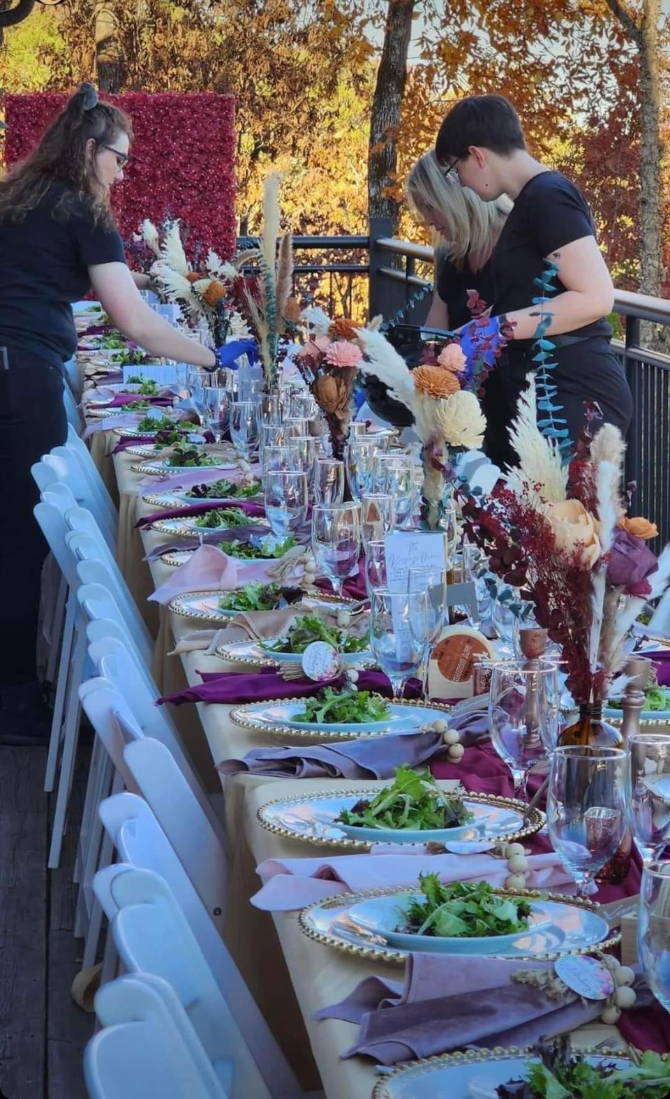 Making a table look good is a big part of the experience.