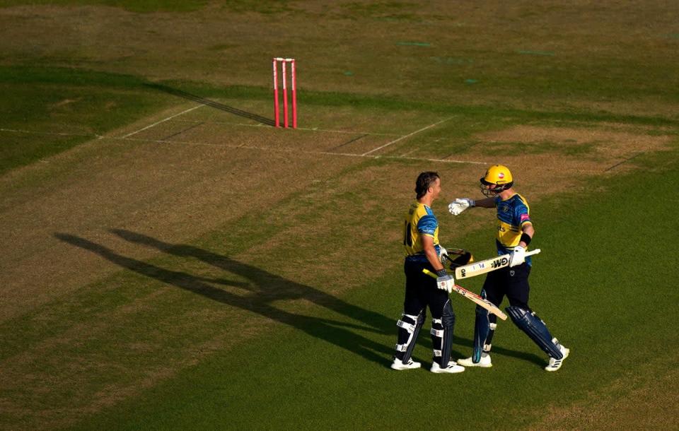 Sam Hain (left) and Adam Hose helped Birmingham to a record total (Tim Goode/PA) (PA Wire)