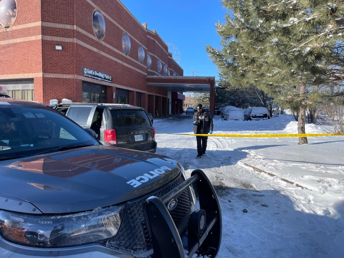 Toronto police were called to a banquet hall near Highway 27 and Steeles Avenue West on March 10 for reports of gunfire. (Sue Goodspeed/CBC - image credit)