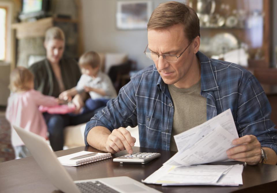 Experts say many men feel the pressure of being the breadwinner. (Getty Images)