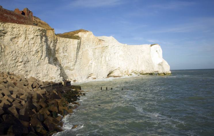 Climate change: The white cliffs are eroding as a result of more intense storms (Rex)