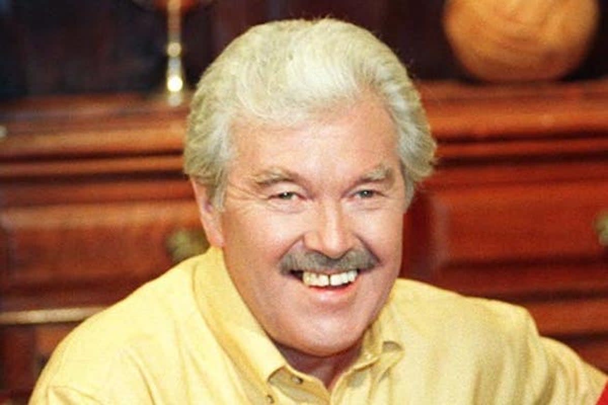 Dickie Davies was best known for presenting ITV’s ‘World of Sport’ (Tim Ockenden/PA) (PA Archive)