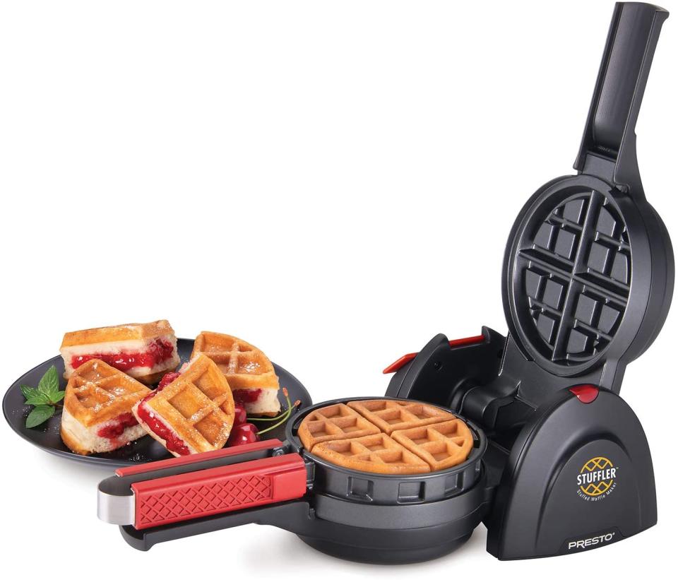 Presto 03512 Stuffler Stuffed Waffle Maker, Belgian. Image via Amazon