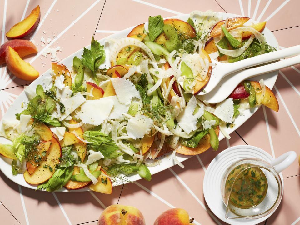 Peach-Fennel Salad with Pecorino