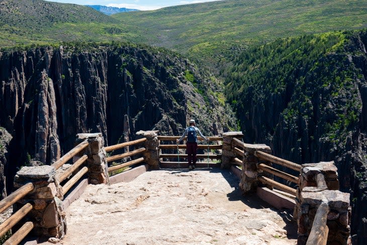 <span class="article__caption">Gunnison Point view into the Black Canyon of the Gunnison</span> (Photo: Emily Pennington)