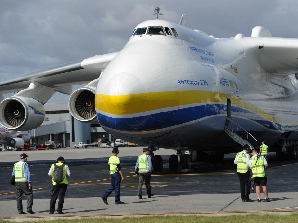 AN-225 Mriya seen at Perth Airport in 2016
