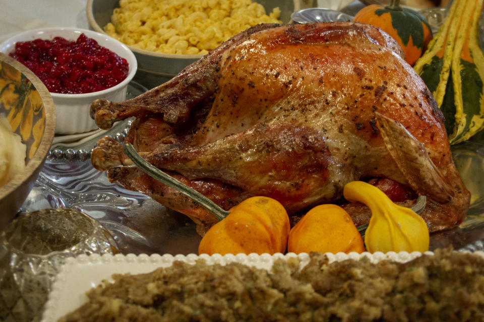 Lexi Hartman, director of food and beverage at Holiday World, says their secret for moist delicious turkey is to brine their birds before cooking. After cooking, Holiday World turkeys get finished with herb butter. (Photo: Holiday World)