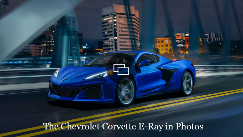 The Chevrolet Corvette E-Ray hybrid.