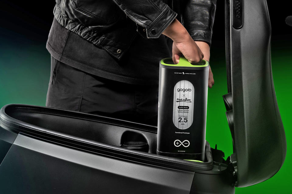 Gogoro unveils the first swappable solid-state EV battery