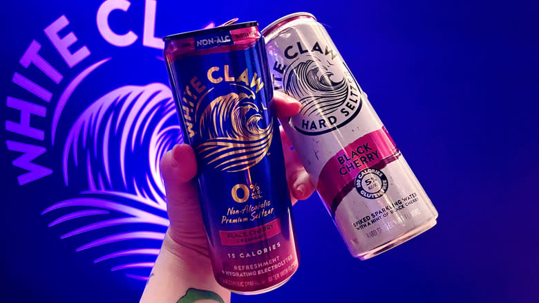 White Claw's new 0% Non-Alcoholic Black Cherry Cranberry Premium Seltzer