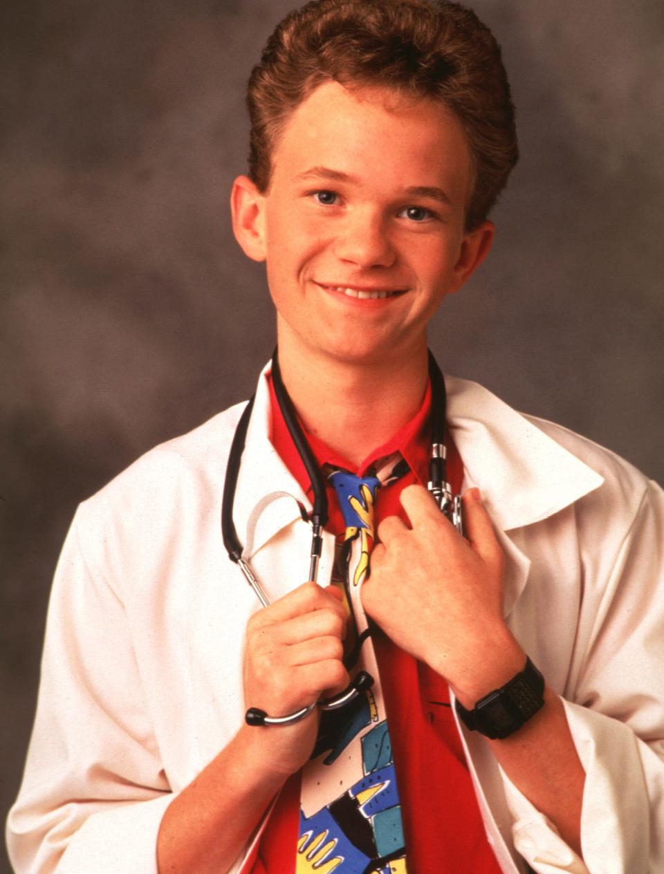 Neil Patrick Harris  starred from 1989 to 1993 as the precocious teen doctor on the TV series 