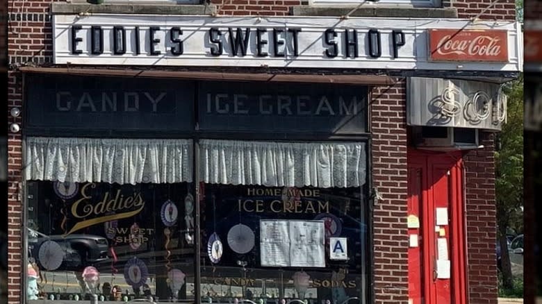 Exterior of Eddie's Sweet Shop