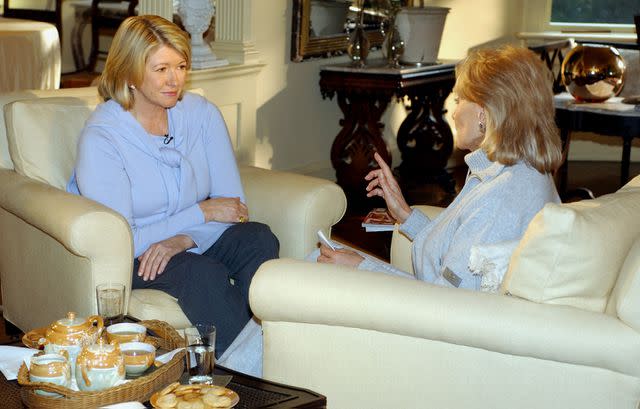 Walt Disney Television/Getty Images Martha Stewart and Barbara Walters