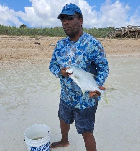 Bj Taylor said the pompano bite was pretty strong in the surf before the winds started howling (again!).