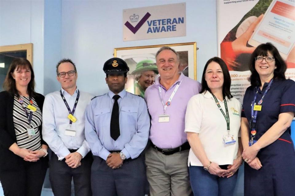 The Royal Berkshire NHS Foundation Trust have marked the first birthday of receiving Veteran Aware accreditation <i>(Image: Royal Berkshire Hospital)</i>