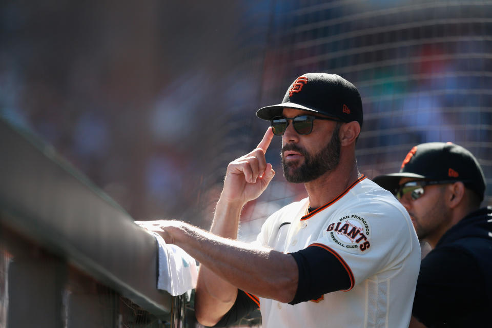 舊金山巨人總教練Gabe Kapler。（Photo by Lachlan Cunningham/Getty Images）