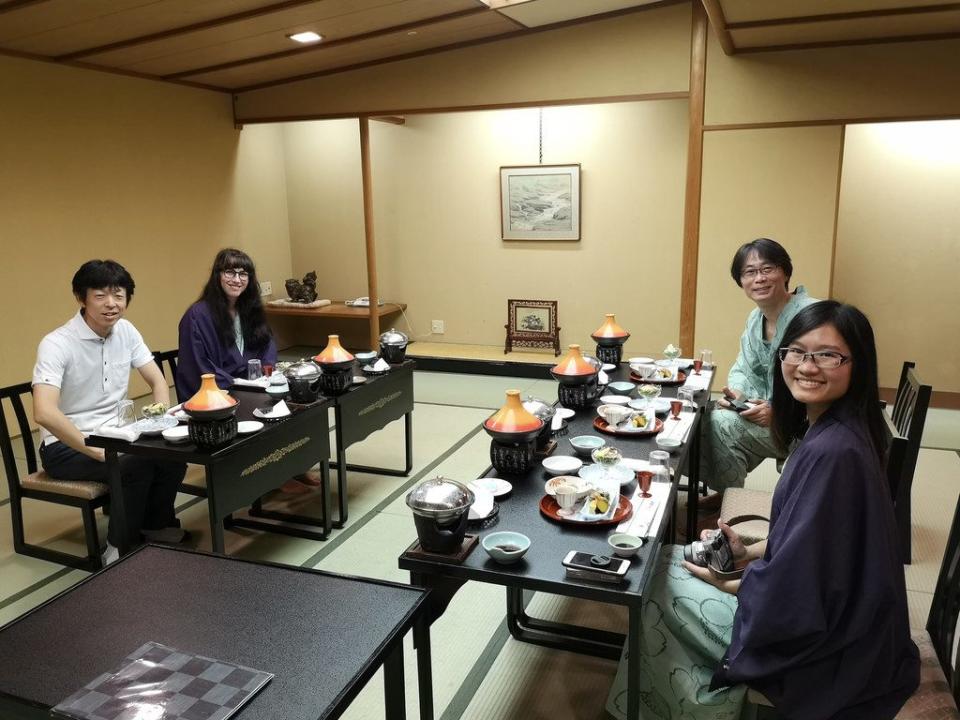 Our dining room at the ryokan.