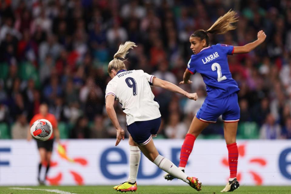 Russo impressed with her display leading the line (The FA via Getty Images)