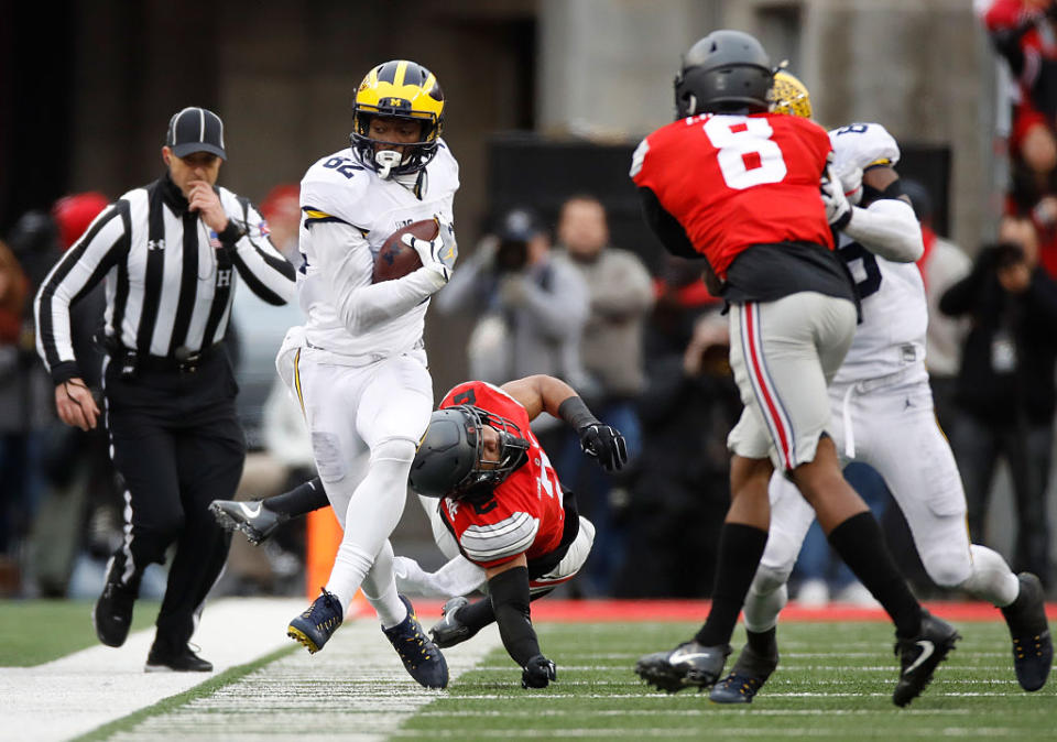 Michigan receiver Amara Darboh is the Wolverines top target. (Photo by Gregory Shamus/Getty Images)