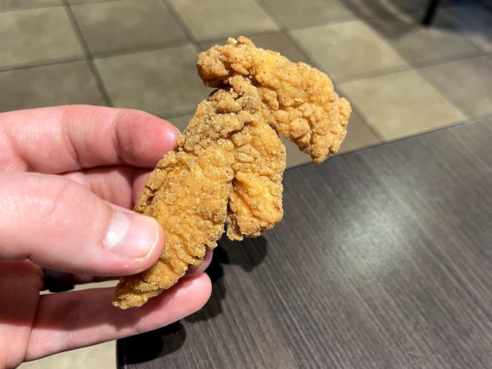 Chicken strip from Dairy Queen.