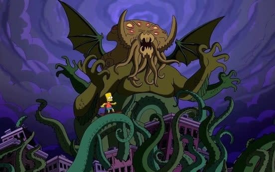 Cthulhu guest stars in The Simpsons - Simpsons Wiki