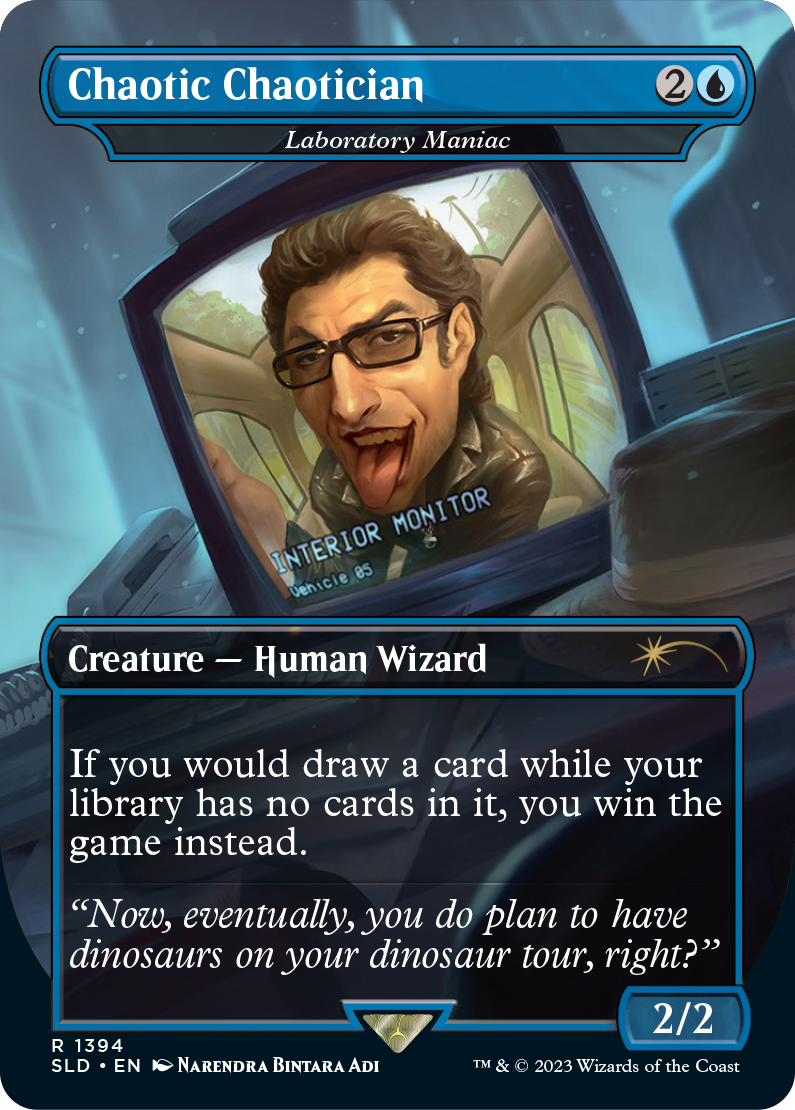 Dr Ian Malcolm Secret Lair Jurassic World Magic Card Drop 1