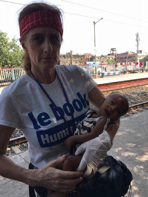 Foto de Rachel Lapierre, tomada de la página de Facebook de Le Book Humanitaire.