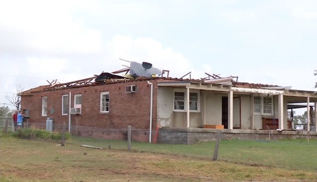 The SES said the 10-minute storm was when the most damage occurred. Photo: Sunrise