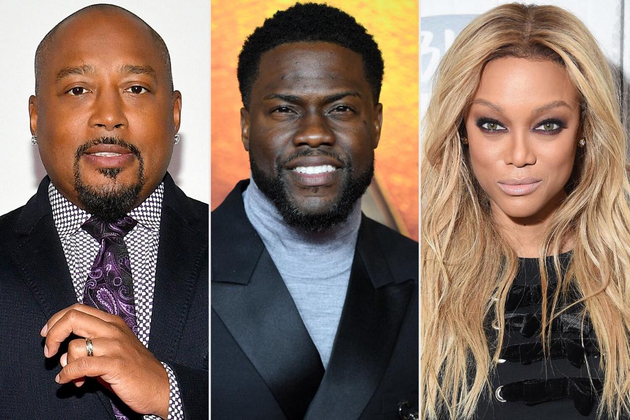 Daymond John, Kevin Hart, Tyra Banks