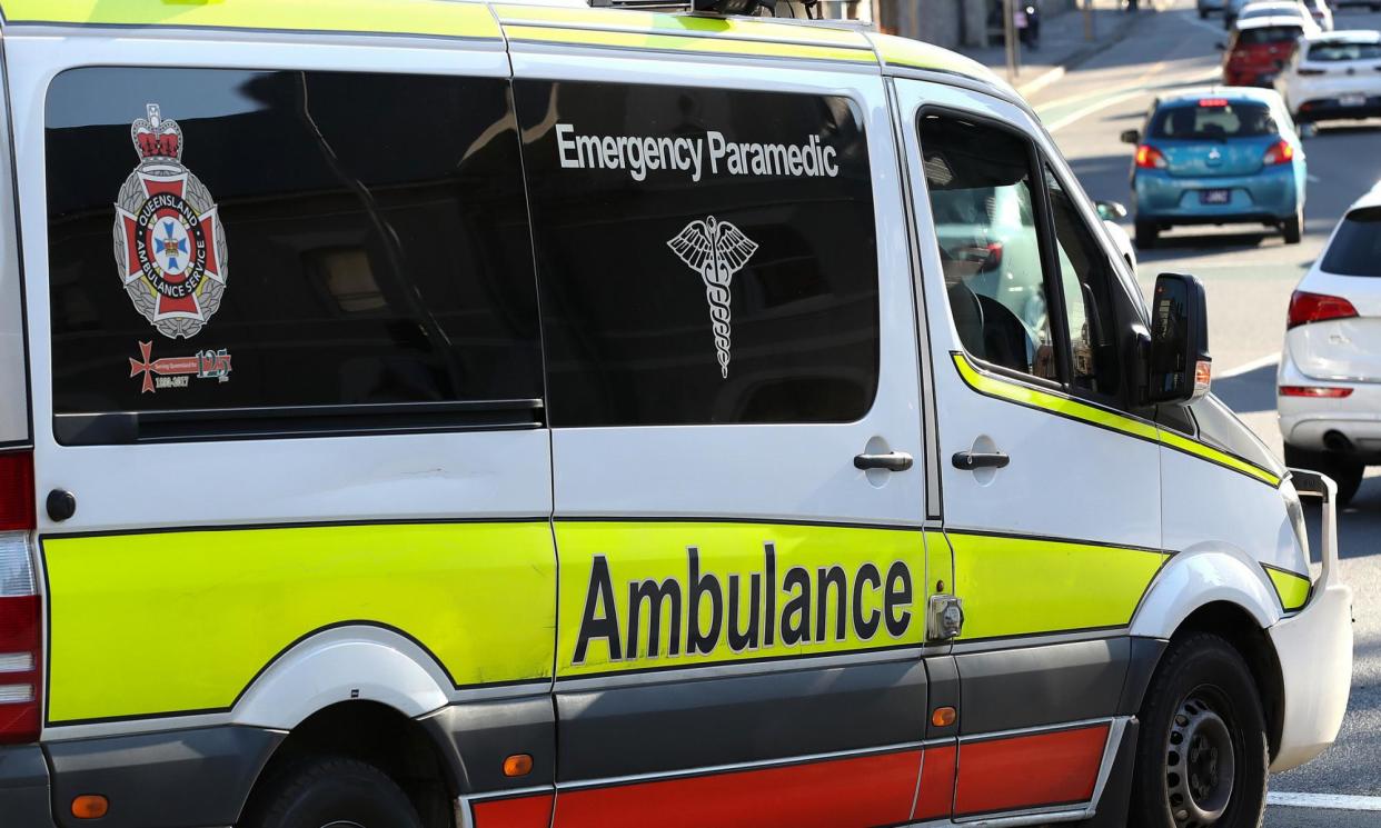 <span>Emergency responders called to a suspected overdose at a Surfers Paradise hotel found seven patients, including a 43-year-old woman who was experiencing cardiac arrest.</span><span>Photograph: Jono Searle/AAP</span>