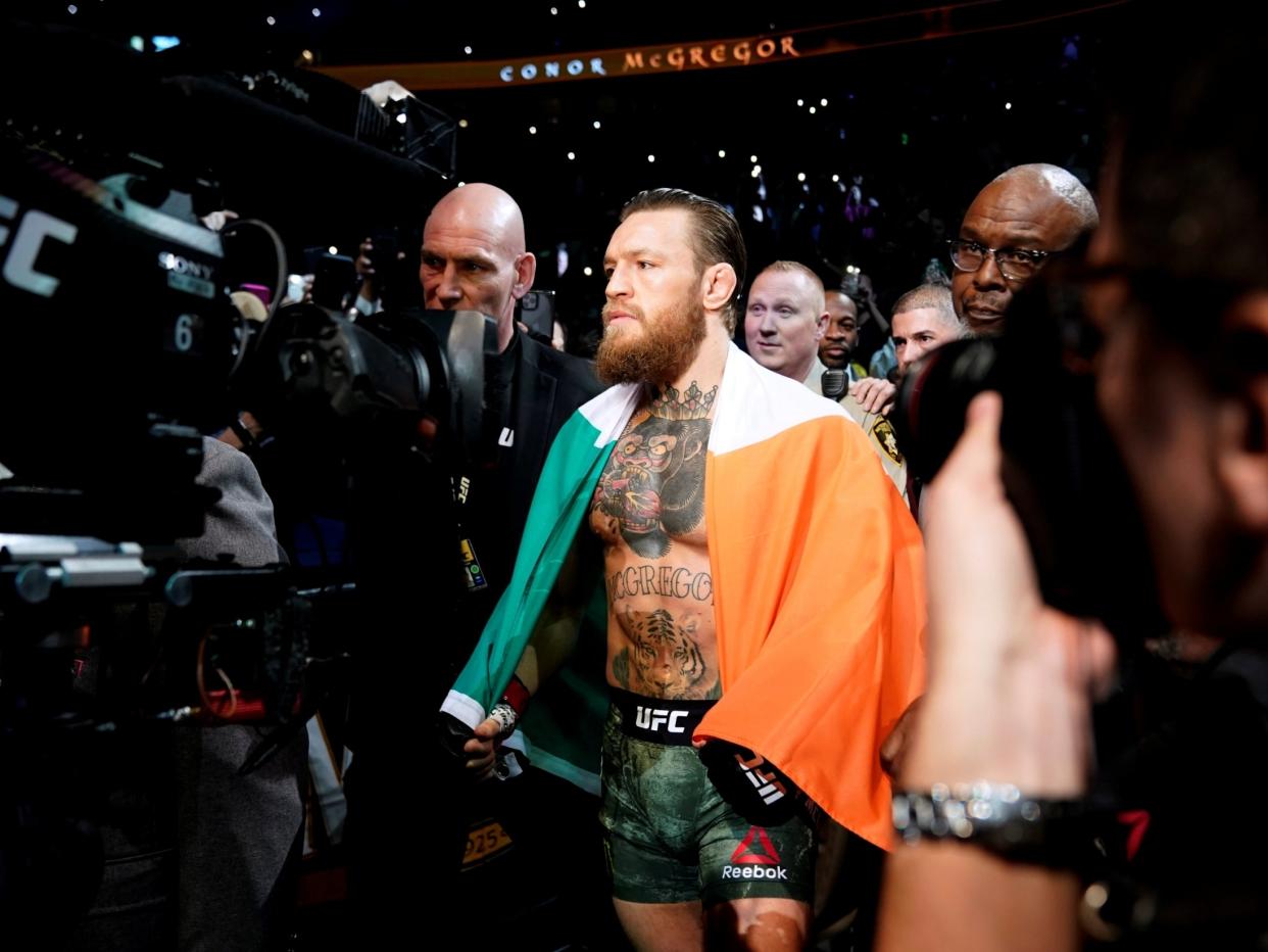 Conor McGregor before his January victory over Donald Cerrone in Las Vegas: Reuters