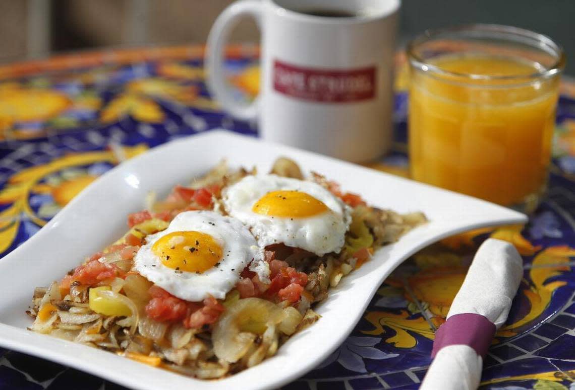 Cafe Strudel’s ‘Famous Hangover Hash Browns.’