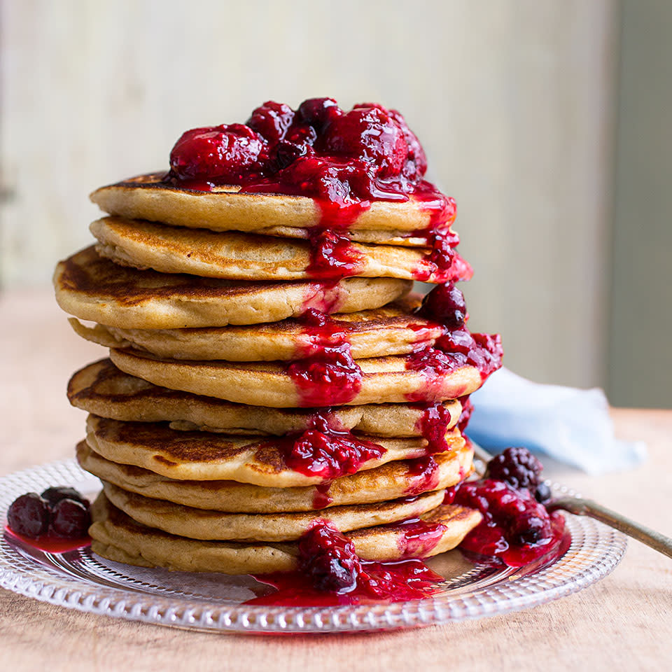 Whole-Grain Buttermilk Pancakes