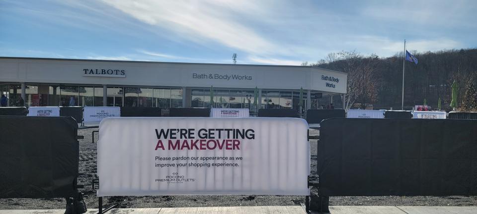 The Pocono Premium Outlets in Tannersville, formerly known as The Crossings Premium Outlets, is abound with holiday spirit and decorations on Nov. 30, 2023. New stores and businesses are open and extending their holiday hours as renovations and upgrades continue.