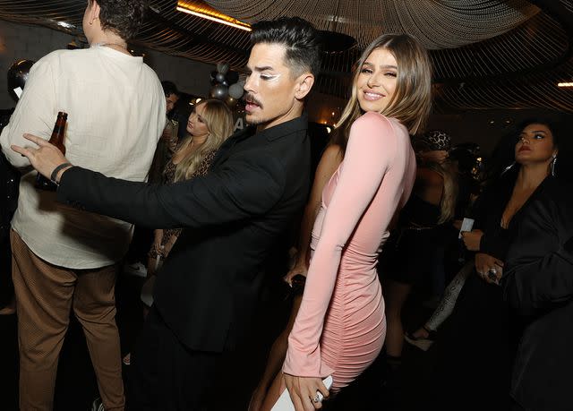 Amy Sussman/Getty Images Tom Sandoval and Raquel Leviss attend the "Vanderpump Rules" Party For LALA Beauty Hosted By Lala Kent at Beauty & Essex