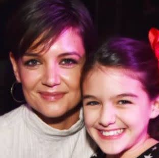Katie Holmes with Suri Cruise when she was younger