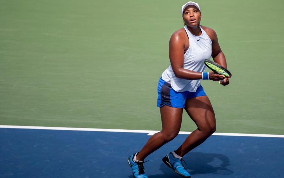 Taylor Townsend in action at the US Open - GETTY IMAGES