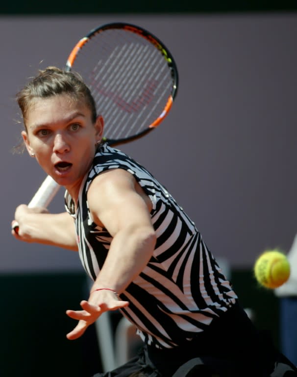 Romania's Simona Halep (pictured) secured a 7-6 (7/5), 6-2 win against Kazakhstan's Zarina Diyas at the French Open in Paris on May 25, 2016