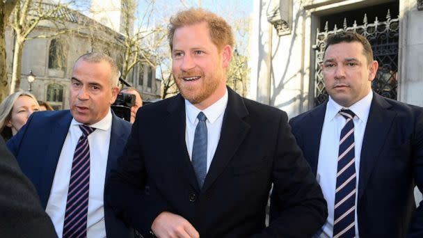 PHOTO: Britain's Prince Harry, Duke of Sussex, arrives at the High Court in London, March 27, 2023. (Toby Melville/Reuters)