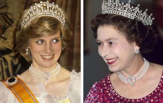 Diana has also borrowed the necklace before. Photo: Australscope and Getty