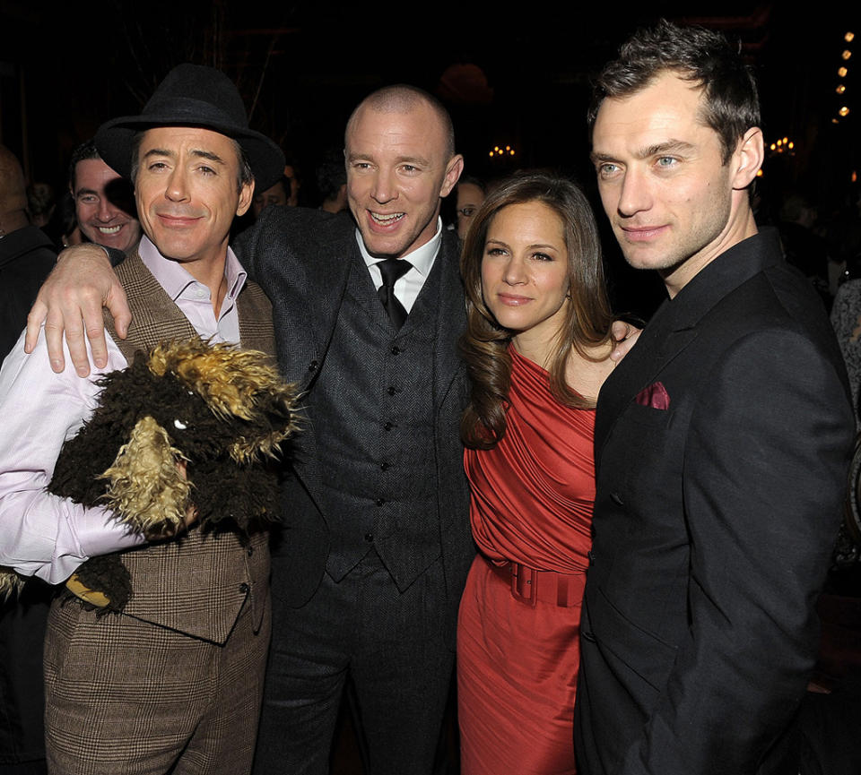 Sherlock Holmes NY Premiere 2009 Robert Downey Jr. Guy Ritchie Susan Downey Jude Law