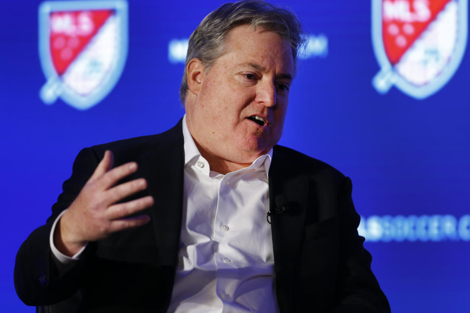 LAFC co-owner Larry Berg raised some eyebrows with his comments about Major League Soccer's growth potential in the next decade. (Noah K. Murray-USA TODAY Sports)